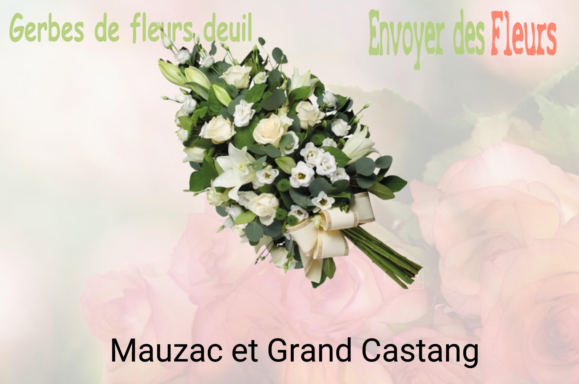 Gerbe de fleurs de deuil livrée à Mauzac-et-Grand-Castang
